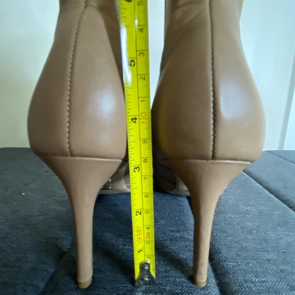 Tony Bianco Womens Caramel Leather Pointed Heel Boots- Sz- 8 1/2 - Picture 10 of 15